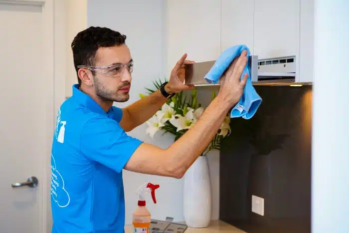 cleaner at work