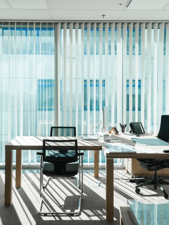 high rise office with panoramic windows