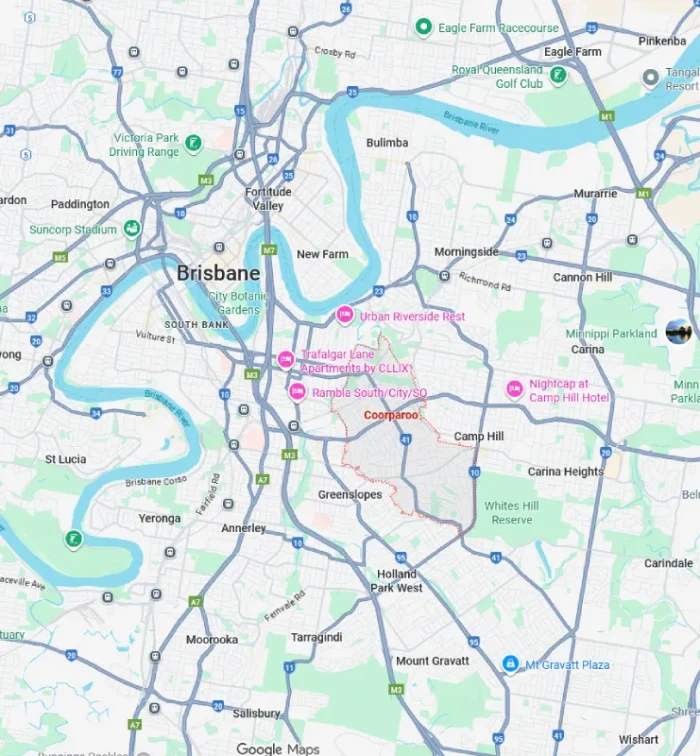 Coorparoo Map